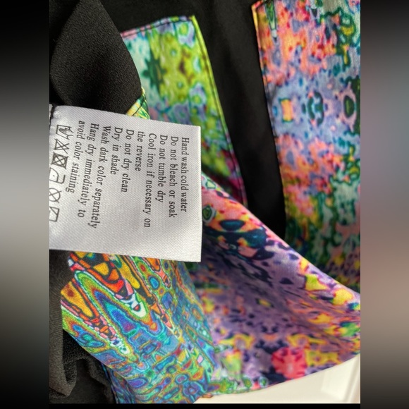 Sale💃🔥 NWT STUNNING Multicolored Kaleidoscope Midi Sheath Dress - Picture 7 of 10